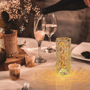 Crystal Rose Diamond Color Changing Table Lamp With Touch Control Set of 2