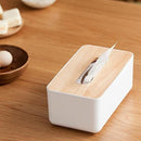 Tissue Box with Bamboo cover Set of 2