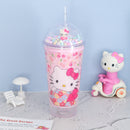 Hello Kitty Design LED Sipper With Straw 550 ml