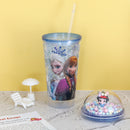 Frozen Design LED Sipper With Straw 550 ml