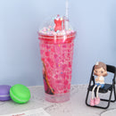 Frozen Design LED Sipper With Straw 550 ml