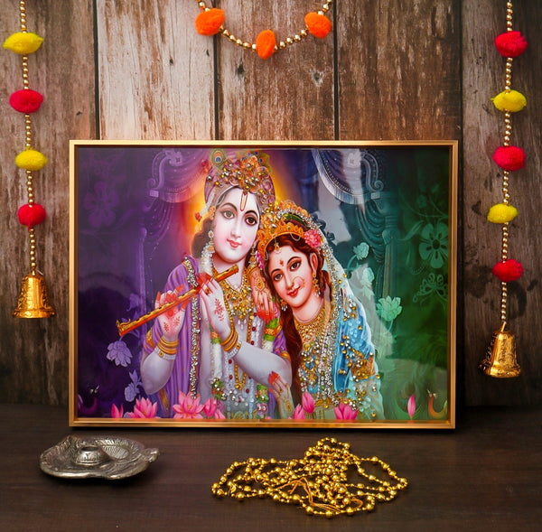 God Krishna & Radha Photo Frame
