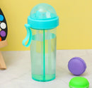 Multipurpose Dual Sippers Transparent Bottle