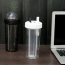 Multipurpose Dual Sippers Transparent Bottle