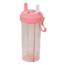 Multipurpose Dual Sippers Transparent Bottle