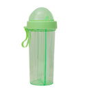Multipurpose Dual Sippers Transparent Bottle