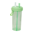 Multipurpose Dual Sippers Transparent Bottle