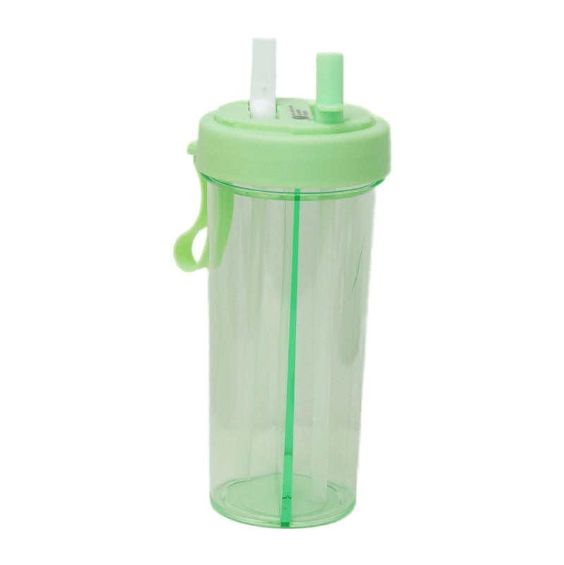 Multipurpose Dual Sippers Transparent Bottle