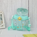 Round Water Bottle With Horn Shape Lid