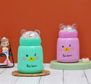 Bear Design Flask With Bubble Lid Set of 2 380ml