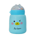 Bear Design Flask With Bubble Lid Set of 2 380ml