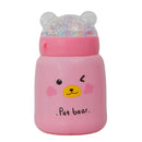 Bear Design Flask With Bubble Lid Set of 2 380ml