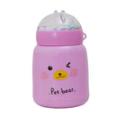 Bear Design Flask With Bubble Lid Set of 2 380ml
