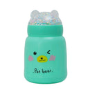 Bear Design Flask With Bubble Lid Set of 2 380ml