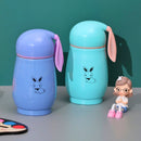 Bunny Printed Small Cute Flask with Bunny Ear Set of 2