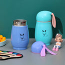 Bunny Printed Small Cute Flask with Bunny Ear Set of 2