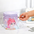 Cute Multi Design Printed Coin Bank With Bubble Lid Set of 2