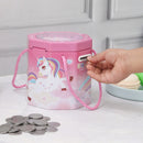 Cute Multi Design Printed Coin Bank With Bubble Lid Set of 2