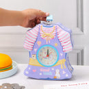 Dress Design Coin Bank with Alarm Clock Set of 2