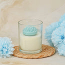 Marigold Flower Design Scented Candle Set of 2