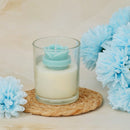 Rose Design Floral Scented Candle Set of 2