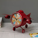 Aeroplan Sculpture Antique Table Clock