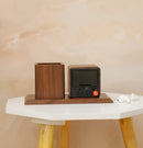 Wooden Digital Clock with Pen Holder