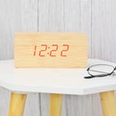 Square Shape Wooden Digital Clock