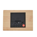 Triangle Shape Wooden Digital Clock