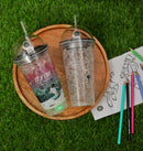 Astronaut Printed LED Light Sippers- 550 ML