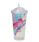 Baby Unicorn Printed Multicolor Holographic Sipper- 550 ML
