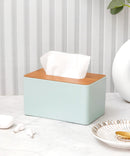 Tissue Box with Bamboo cover Set of 2