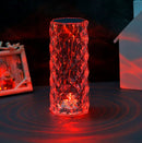 Crystal Rose Diamond Color Changing Table Lamp With Touch Control Set of 2
