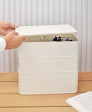 3 Layer Undergarment Storage Box Wardrobe Organizer For Clothes With Lid