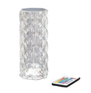 Crystal Rose Diamond Color Changing Table Lamp With Touch Control Set of 2
