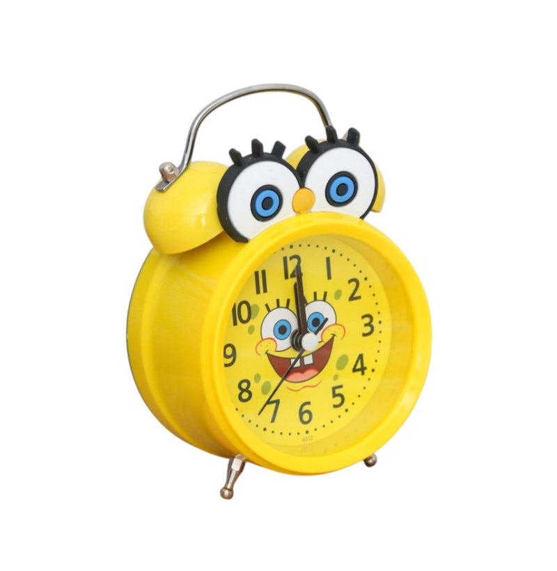 SpongeBob Design Twin Bell Alarm Clock- Yellow