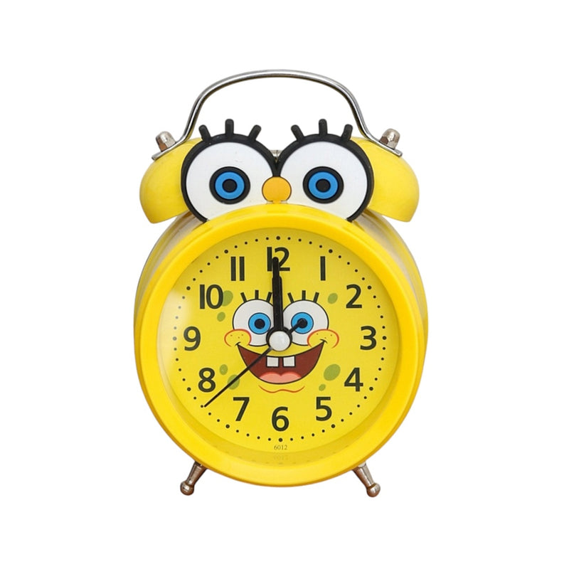 SpongeBob Design Twin Bell Alarm Clock- Yellow