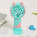 Ear Design Mini Portable & Rechargeable Hand Fan with Stand