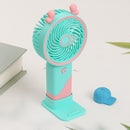Ear Design Mini Portable & Rechargeable Hand Fan with Stand