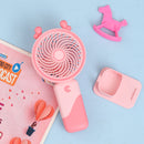 Ear Design Mini Portable & Rechargeable Hand Fan with Stand