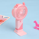 Ear Design Mini Portable & Rechargeable Hand Fan with Stand