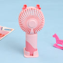 Ear Design Mini Portable & Rechargeable Hand Fan with Stand