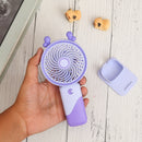 Ear Design Mini Portable & Rechargeable Hand Fan with Stand