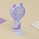 Ear Design Mini Portable & Rechargeable Hand Fan with Stand