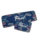 Tropical Design Blue Kitchen Mats(Set Of 2)