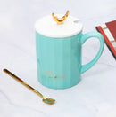 3D Ceramic Magical Reindeer Designed Mug