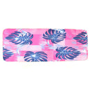 Realistic Fuchsia With Leaf Design Soft Long Door Mat