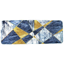 Abstract Grey & Gold Soft Long Door Mat