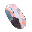 Abstract Patch Design Bedside Floor Mat