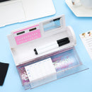 Modern Pink Pencil Case With Calculator and Pens